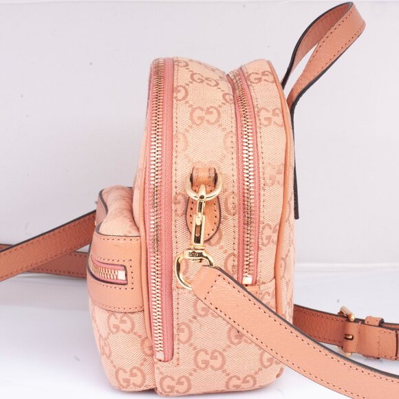 Authentic Gucci Pink GG Canvas Ophidia Mini Crossbody - Picture 2 of 16